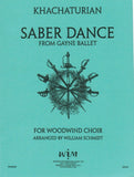 Khachaturian, Aram % Sabre Dance (score & parts) - FL/OB/CL/BCL/TSX/BSN