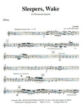 Bach, J.S. % Sleepers, Wake (score & parts) - WW4