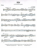Handel, Georg Friedrich % Air from "Water Music Suite" (Score & Parts)-WW4