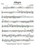 Handel, Georg Friedrich % Allegro from "Water Music Suite" (Score & Parts)-WW4