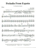 Albeniz, Isaac % Preludio & Tango from "Espana" (score & parts) - WW4