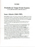 Albeniz, Isaac % Preludio & Tango from "Espana" (score & parts) - WW4