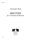 Weait, Christopher % Brevities (score & parts) - 2CL/BSN