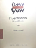 Yun, Isang % Inventionen (1983)  (performance scores) - 2OB