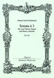 Heinichen, Johann David % Sonata a3 - 2OB/BSN/PN (Basso Continuo)