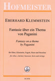 Klemmstein, Eberhard % Fantasy on a Theme by Paganini (score & parts) - OB/CL/BSN/HN/ORCH