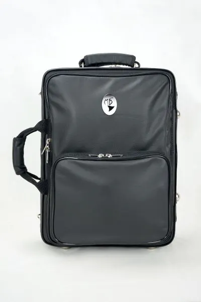 Bonna % Clarinet Double Case, leather, black