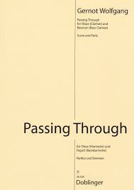 Wolfgang, Gernot % Passing Through (score & parts) - OB/BSN or CL/BSN or OB/BCL