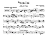 Rachmaninoff, Sergei % Vocalise, op. 34, #14 (Ellis) - BSN/PN
