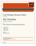 Bach, C.P.E. % Six Sonatas, V1 (1-3) - OB/BSN/KEYBOARD
