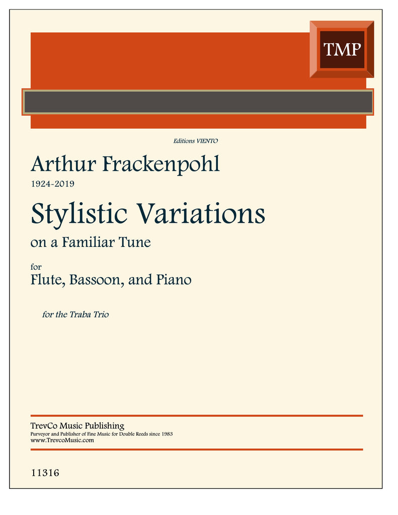 Frackenpohl, Arthur % Stylistic Variations on a Familiar Tune - FL/BSN/PN