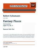 Schumann, Robert % Fantasy Pieces, op. 73, #3 - BSN part only (PDF)