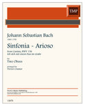 Bach, J.S. % Sinfonia (Arioso) BWV 156 (performance scores) - 2OB