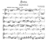 Bach, J.S. % Sinfonia (Arioso) BWV 156 (performance scores) - 2OB