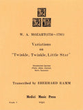 Mozart, Wolfgang Amadeus % Variations on "Twinkle, Twinkle, Little Star" (score & parts) - WW5