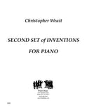 Weait, Christopher % Second Set of Inventions for piano solo - PN