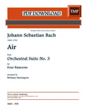 Bach, J.S. % Air from Orchestra Suite #3 (score & parts) - 4BSN (PDF)