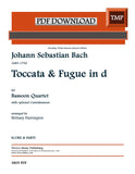 Bach, J.S. % Toccata & Fugue in d minor (score & parts)(Breaking Winds) - 4BSN/CBSN(opt) (PDF)