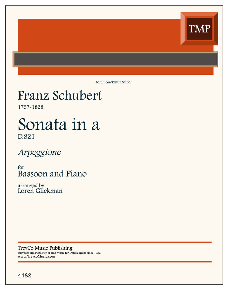 Glickman, Loren % Sonata in a minor D821 "Arpeggione" (Schubert) - BSN/PN