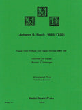 Bach, J.S. % Fugue from "Prelude & Fugue" BWV 538 (score & parts) - FL/OB/BSN