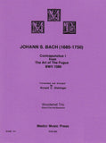 Bach, J.S. % Contrapunctus I from "The Art of the Fugue" BWV 1080 (score & parts) - OB/CL/BSN