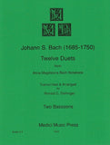 Bach, J.S. % Twelve Duets from the "Anna Magdalena Bach Notebook" (performance score) - 2BSN