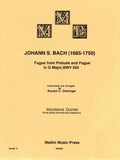 Bach, J.S. % Fugue from "Prelude & Fugue in G Major" BWV 550 (score & parts) - WW5
