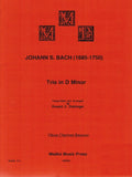 Bach, J.S. % Trio in d minor (score & parts) - OB/CL/BSN