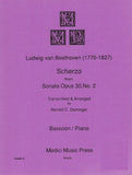 Beethoven, Ludwig van % Scherzo from Sonata, op. 30, #2 - BSN/PN