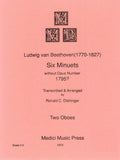 Beethoven, Ludwig van % Six Minuets (performance score) - 2OB