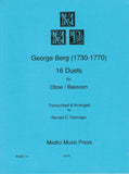 Berg, George % Sixteen Duets (performance score) - OB/BSN