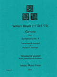 Boyce, William % Gavotte from "Symphony #4" (score & parts) - WW4