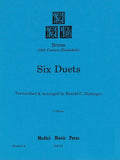 Braun, Jean-Daniel % Six Duets (performance score) - 2OB