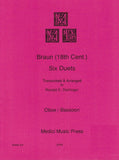 Braun, Jean-Daniel % Six Duets (performance score) - OB/BSN