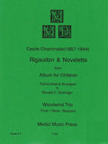 Chaminade, Cecile % Rigadoun & Novelette (score & parts) - FL/OB/BSN