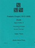Chopin, Frederic % Etude, op. 10, #3 - OB/PN