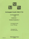 Corelli, Arcangelo % Corrente-Allamanda from "Sonata #1" (score & parts) - FL/OB/CL