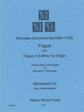 Czernohorsky, Bohuslav % Fugue in a minor (score & parts) - FL/OB/BSN