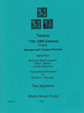 Collection % Twelve 17th & 18th Century Duets, V1 (performance score) - 2BSN