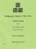 Mozart, Wolfgang Amadeus % Twelve Duets, KV487 (performance score) - CL/BSN