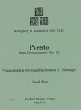 Mozart, Wolfgang Amadeus % Presto from "Divertimento #12" - OB/PN