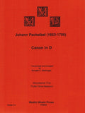 Pachelbel, Johann % Canon in D Major (score & parts) - FL/OB/BSN