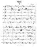 Albinoni, Tomaso % Sonata V, op. 2, #9 (score & parts) - DR CHOIR