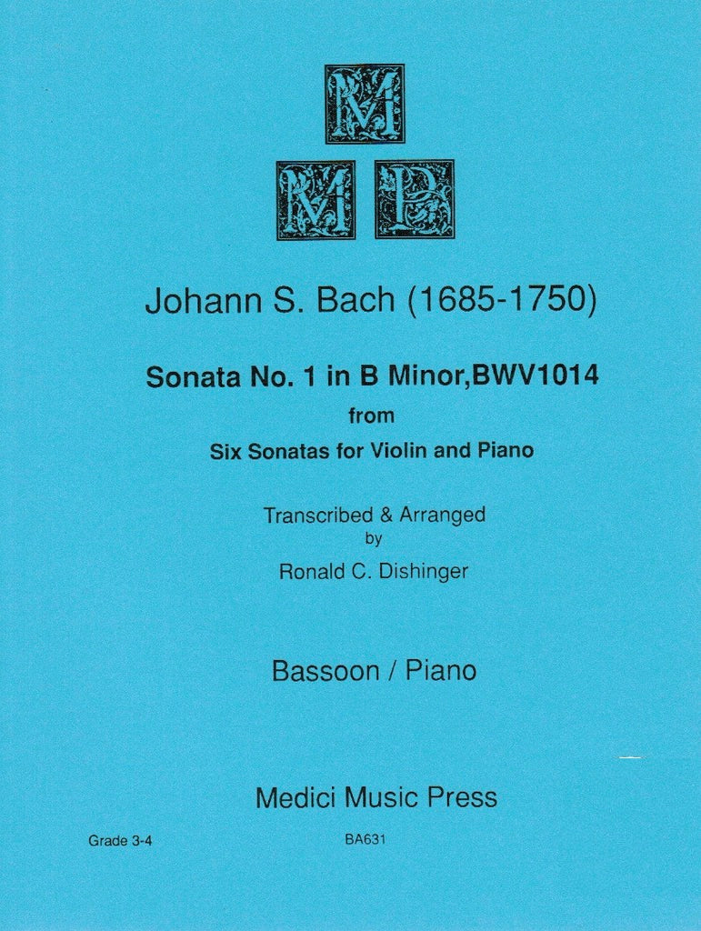 Sonata #1 in b minor BWV 1014 - BSN/PN - Trevco Music