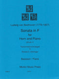 Beethoven, Ludwig van % Sonata in F Major Op 17 - BSN/PN