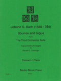 Bach, J.S. % Bouree & Gigue from "Third Orchestral Suite" - BSN/PN