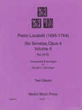Locatelli, Pietro % Six Sonatas Op 4 V2 (4-6) (performance score) - 2OB