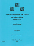 Weideman, Charles % Six Duets Op 4 V2 (4-6) (performance score) - 2OB