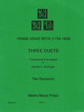 Beck, Franz Ignaz % Three Duets (performance score) - 2BSN