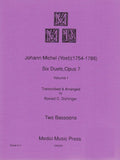 Yost, Johann Michel % Six Duets Op 7 V1 (performance score) - 2BSN